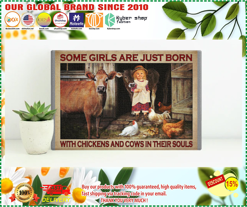 Some girls are just born with chickens and cows in their souls poster