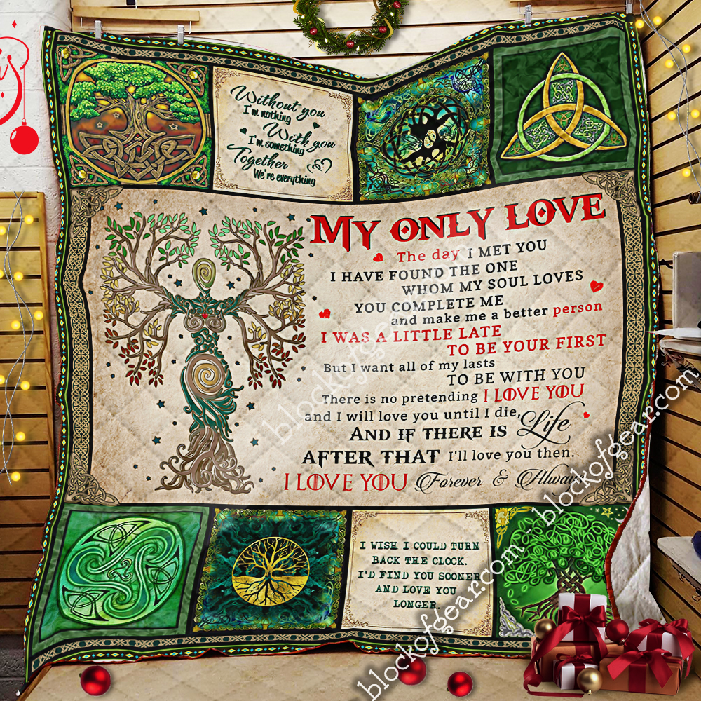 husband and wife tree of life irish tree of life st patricks day all over printed quilt 1