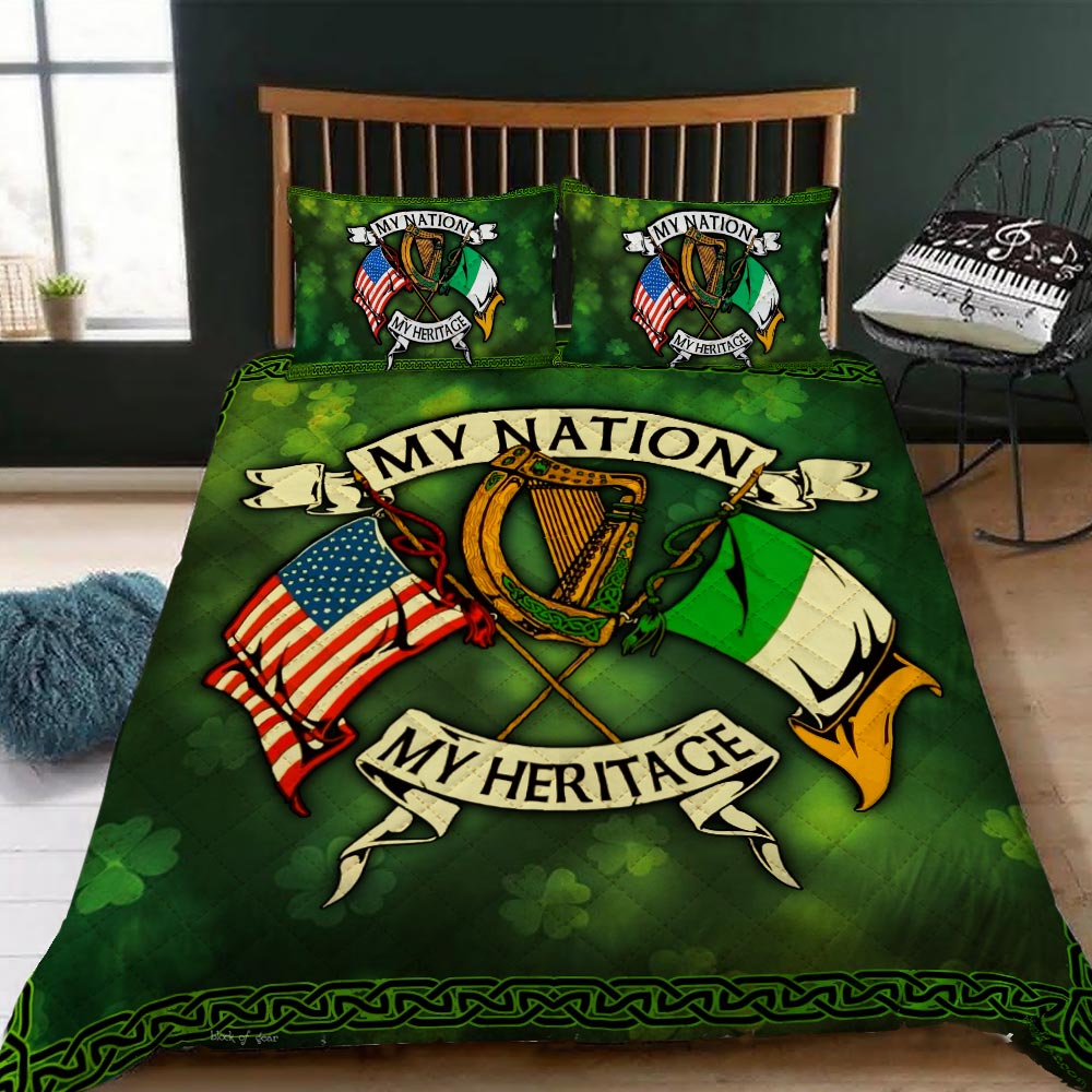 st patricks day my nation my heritage bedding set 1