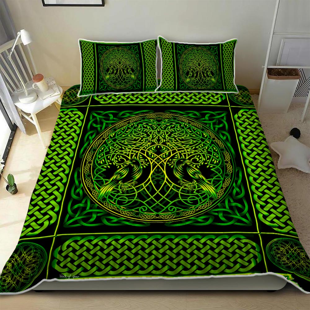 viking tree of life all over printed bedding set 1
