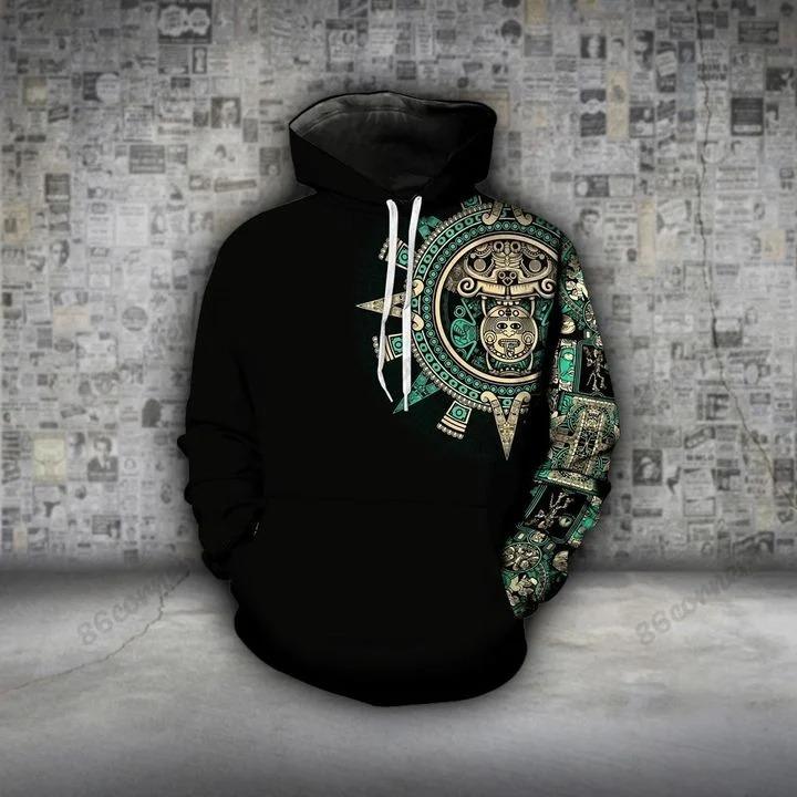 [LIMITED EDITION] Aztec emerald 3D hoodie and legging