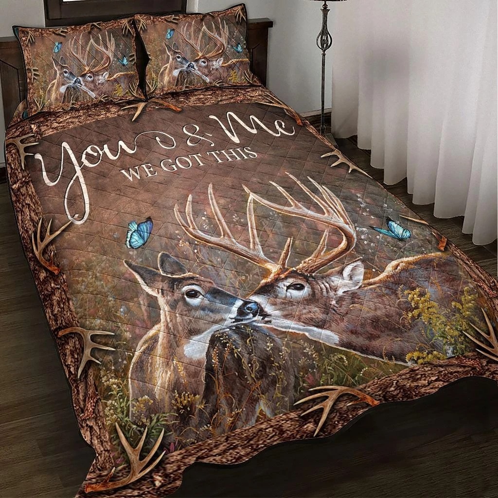 [LIMITED EDITION] Deer hunting you and me we got this bedding set