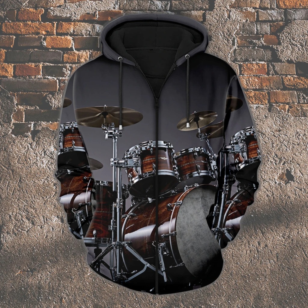 [LIMITED EDITION] Drummer 3D zip hoodie