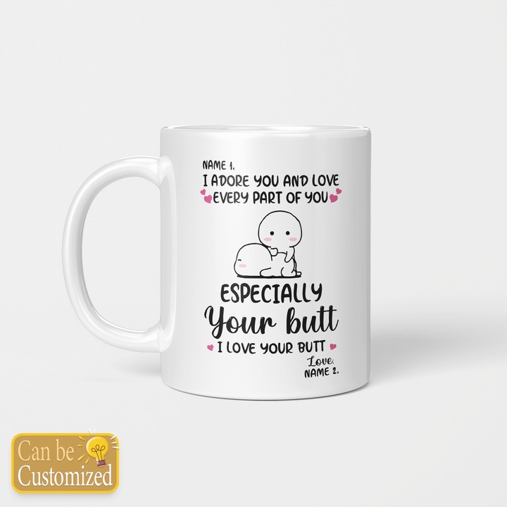 [LIMITED EDITION] I adore you and love every part of you custom name mug