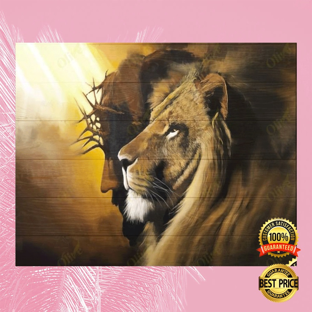 Lion and Jesus canvas1