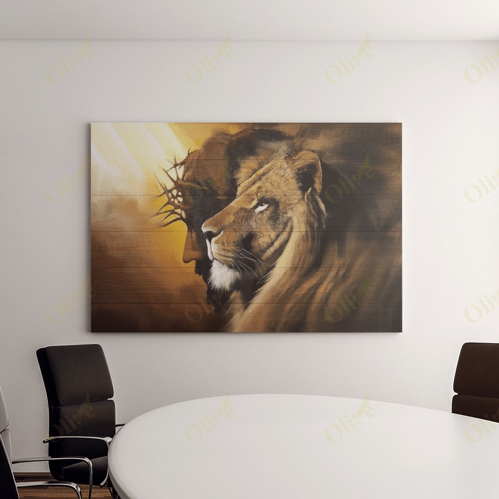[LIMITED EDITION] Lion and god canvas poster