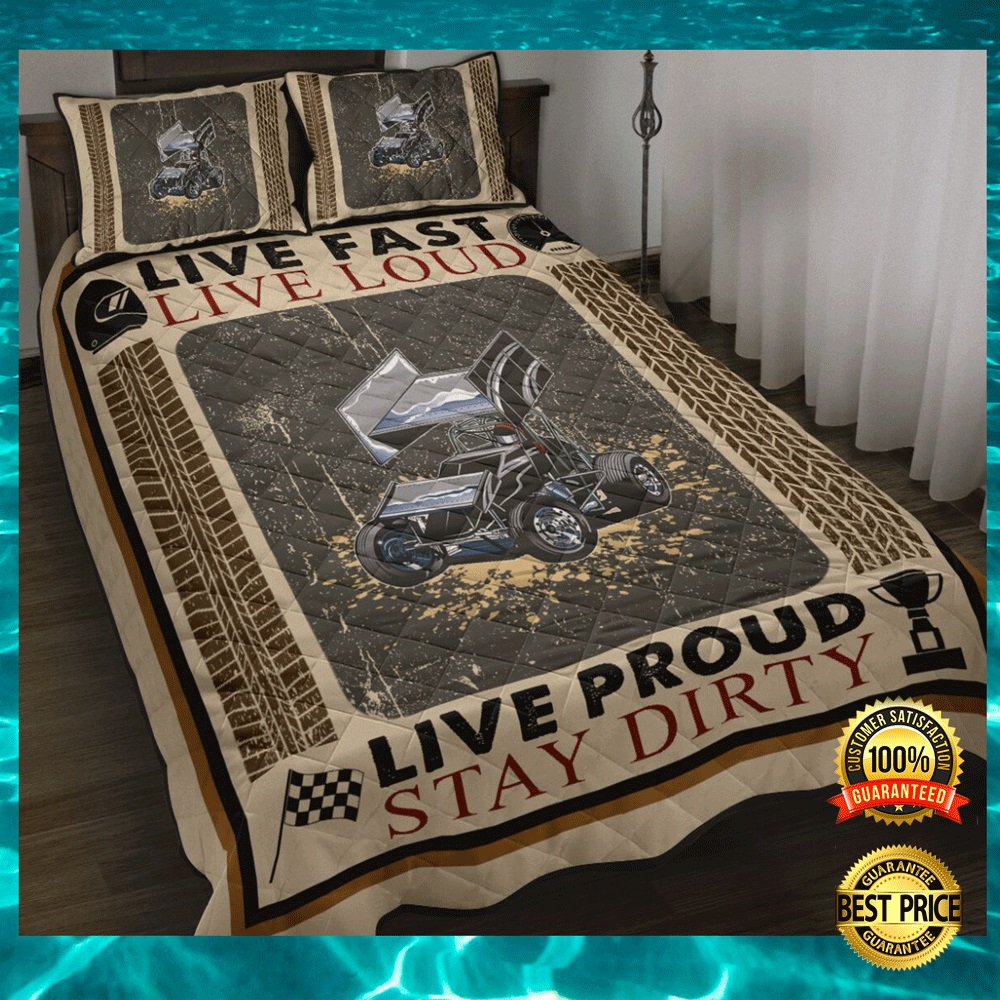 Live fast live loud live proud stay dirty bedding set1