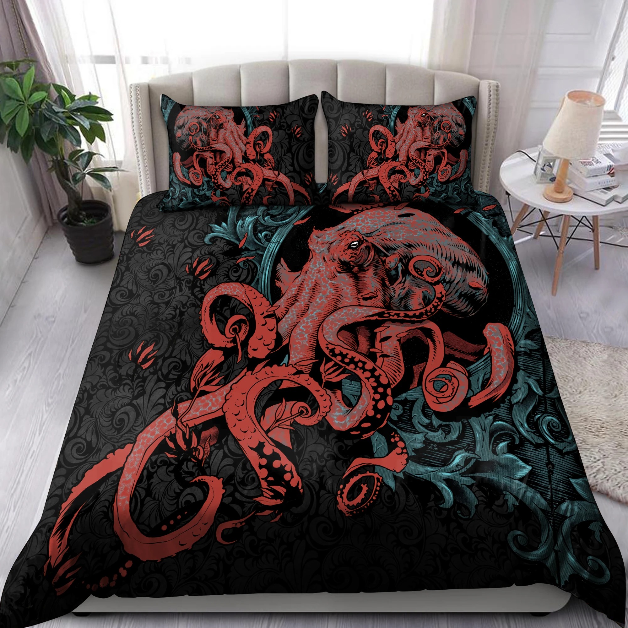 Octopus Gothic bedding set 4