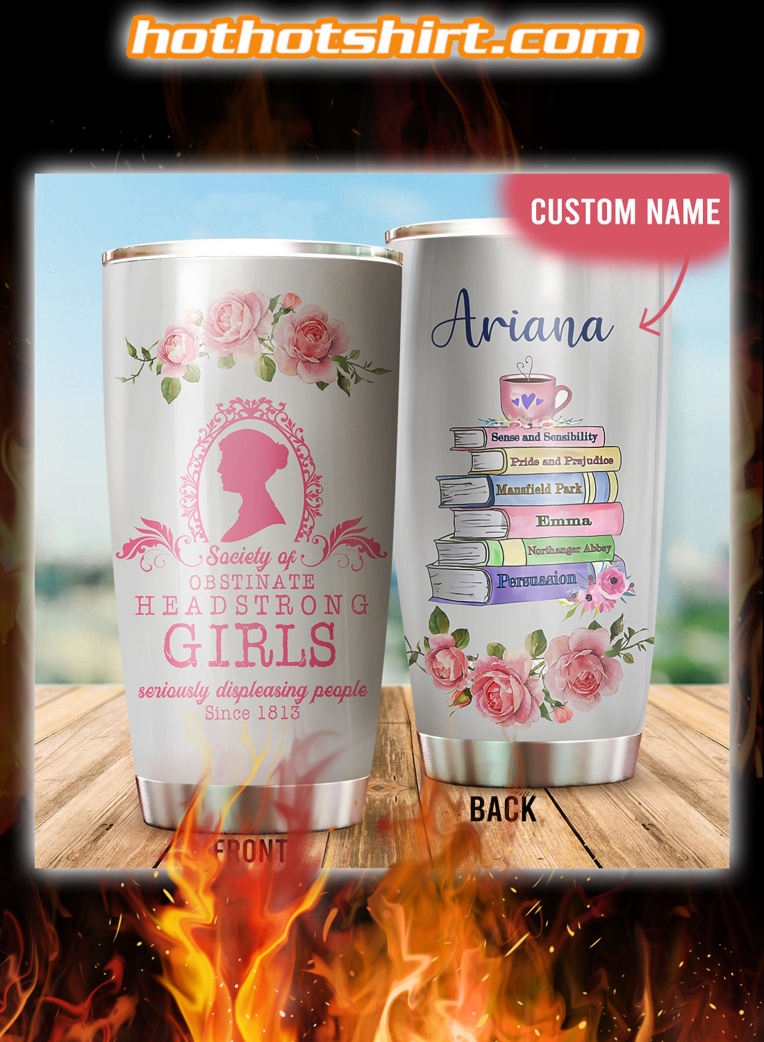 Personalized society of obstinate headstrong girls tumbler