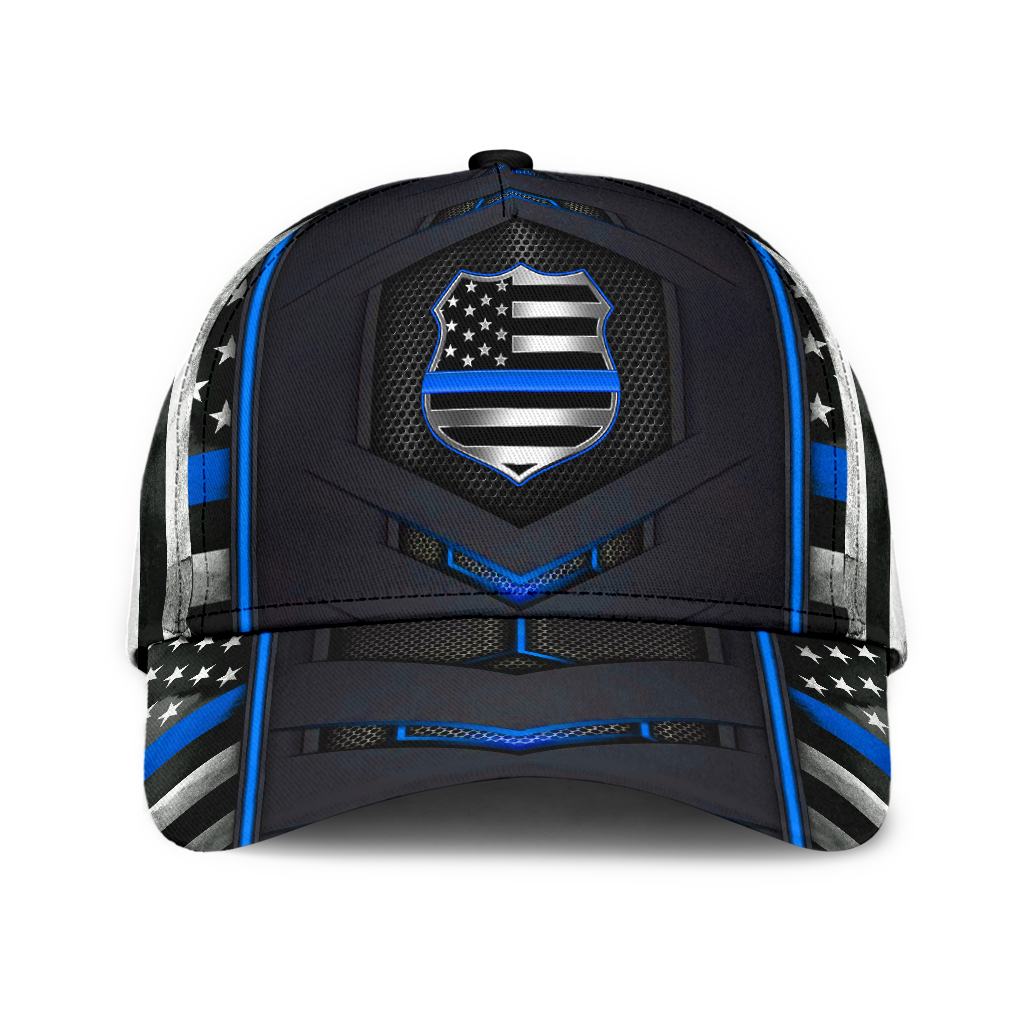 [LIMITED EDITION] Police Blue pattern flag cap