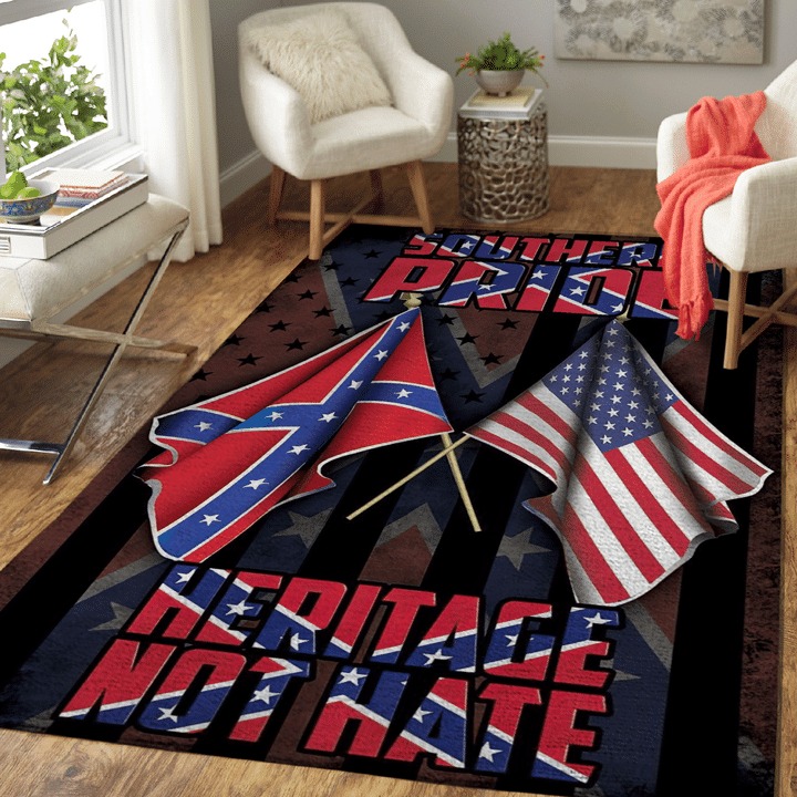[LIMITED EDITION] Souther pride Heritage not hate confederate rug
