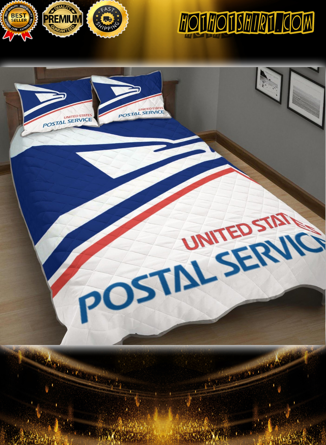 USPS United states poster service bedding set