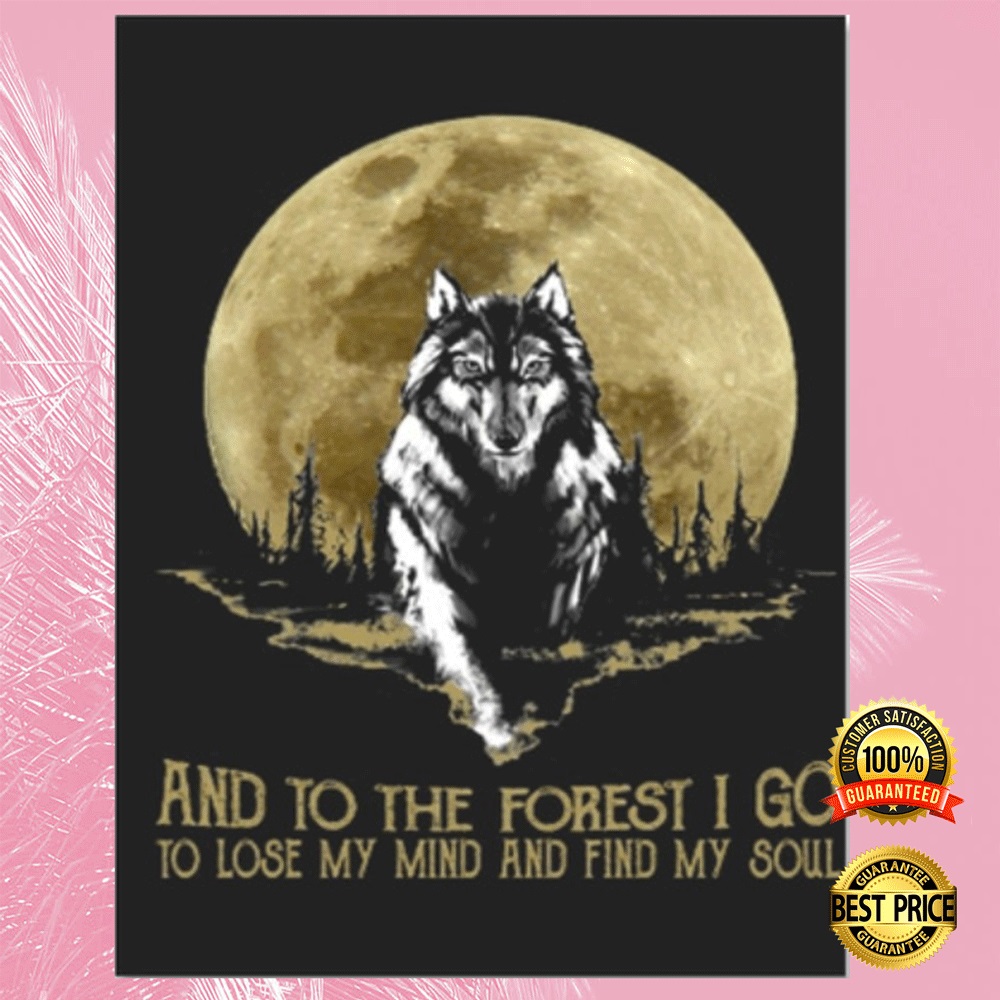 Wolf and into the forest i go to lose my mind and find my soul sticker1