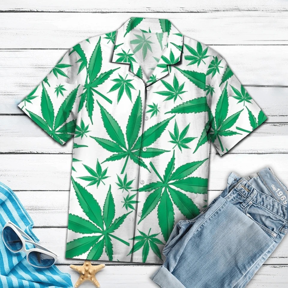 Amazing weed hawaiian aloha shirt