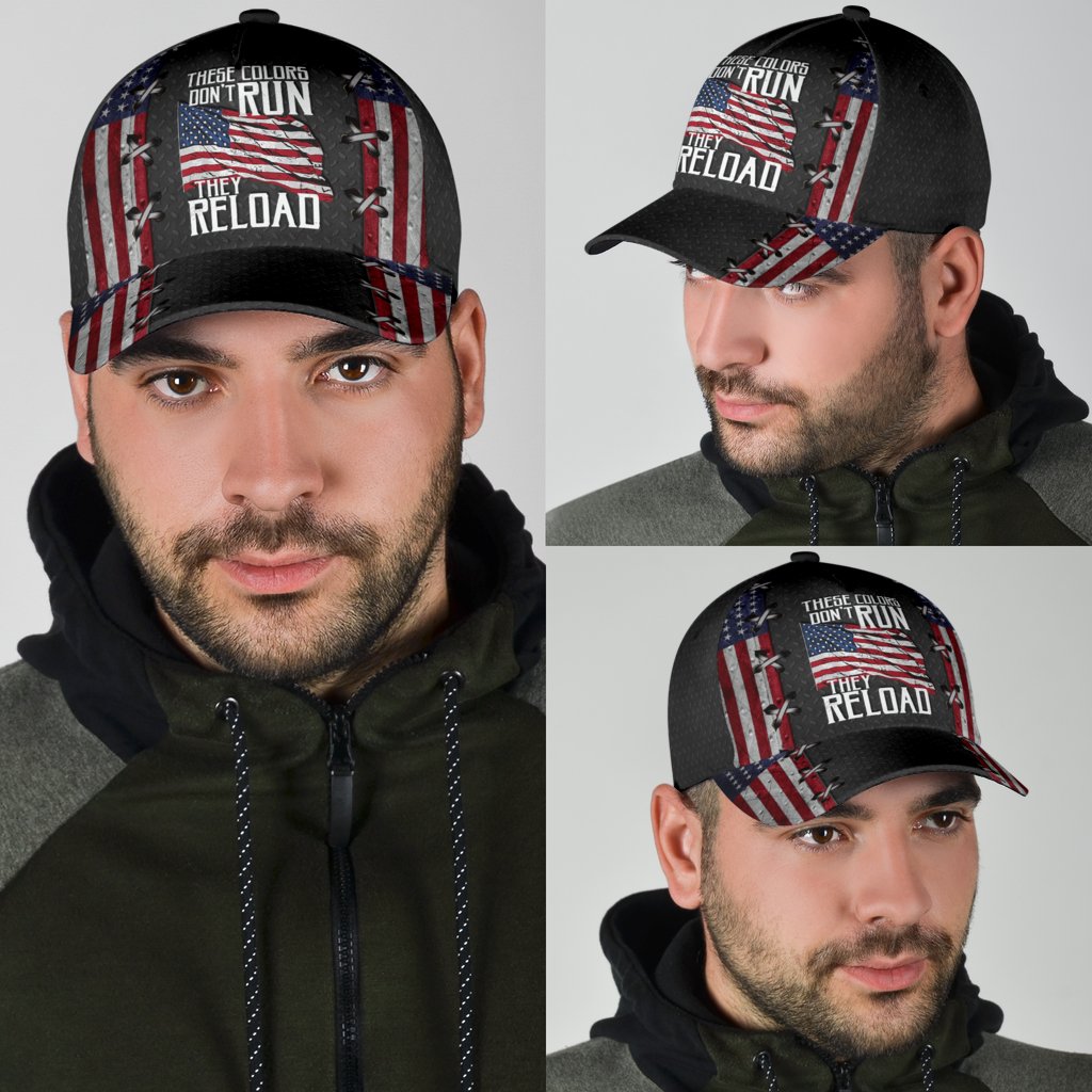 America these colors dont run they reload classic cap
