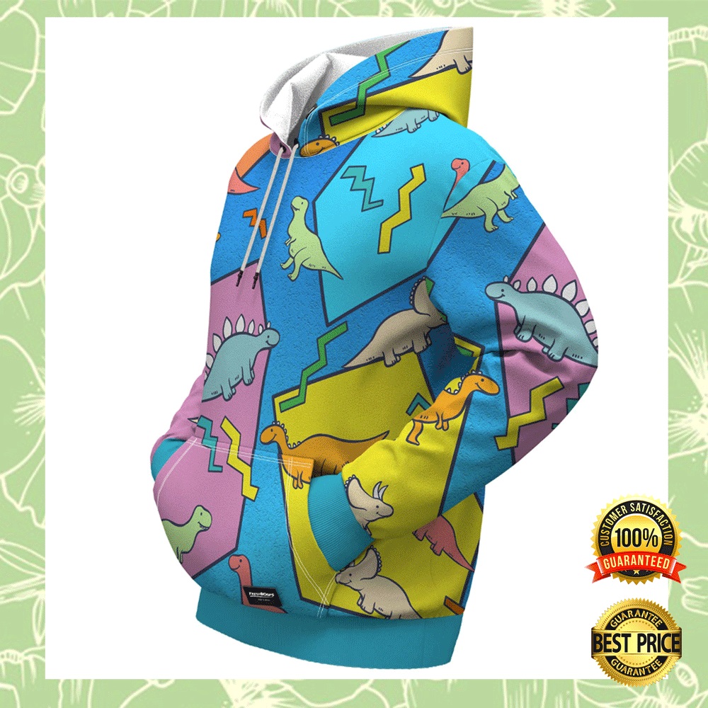 Dinosaur by Romero Britto all over printed 3D hoodie 1 2