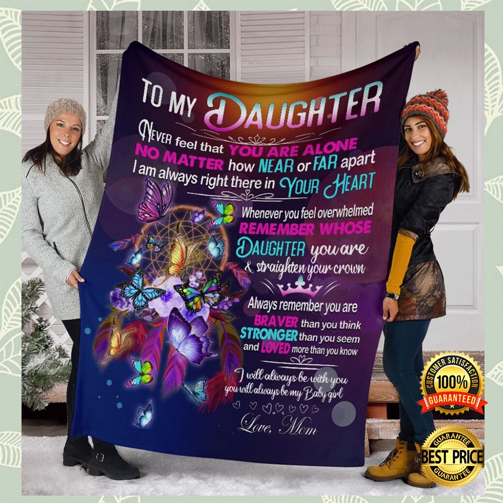 Dream catcher to my daughter never feel that you are alone no matter how near or far apart blanket 1 2