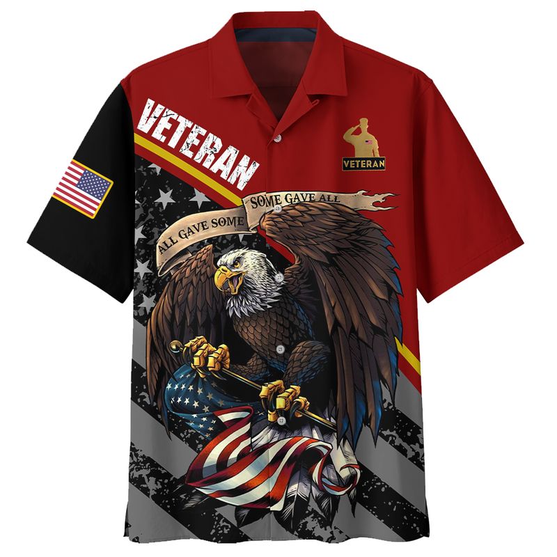 Eagle National Vietnam War Veterans Day 3d hawaiian shirt