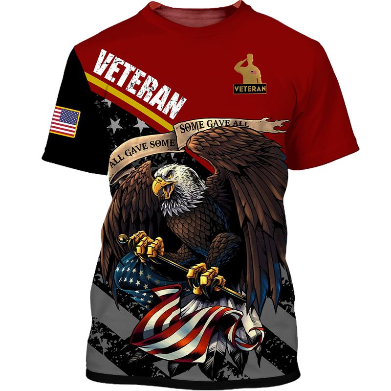 Eagle National Vietnam War Veterans Day 3d t shirt