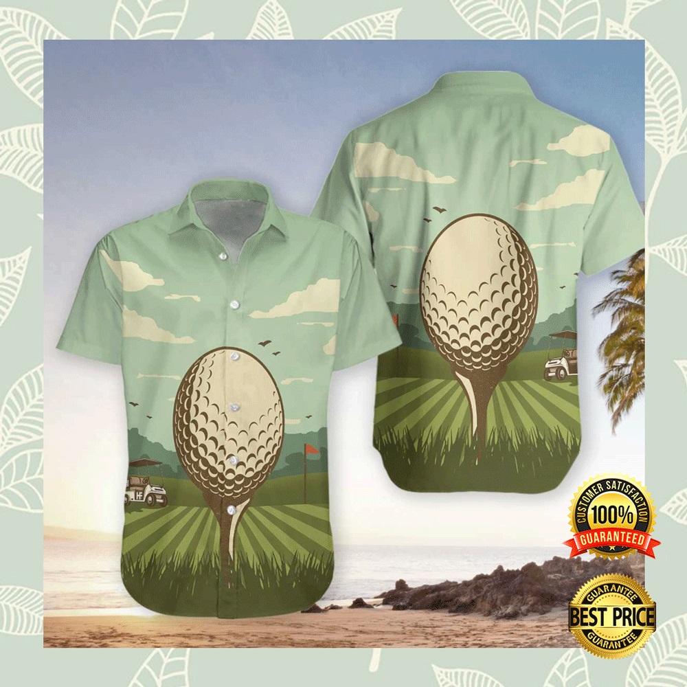 Golf in a beautiful day hawaiian shirt 2