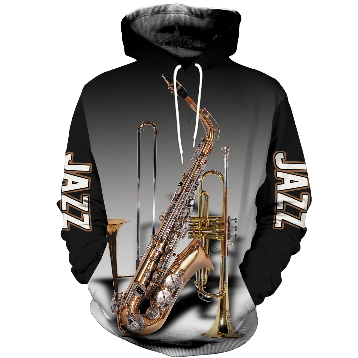Jazz Musical Instruments 3D All Over Printed Hoodie And Shirts – Hothot 010321