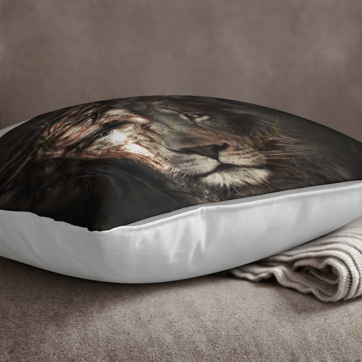 Jesus and lion the perfect combination pillowcase