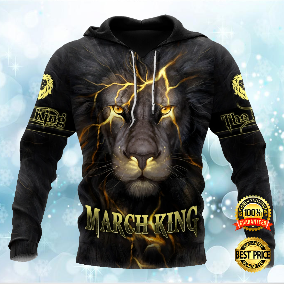 March lion king all over printed 3D hoodie 4
