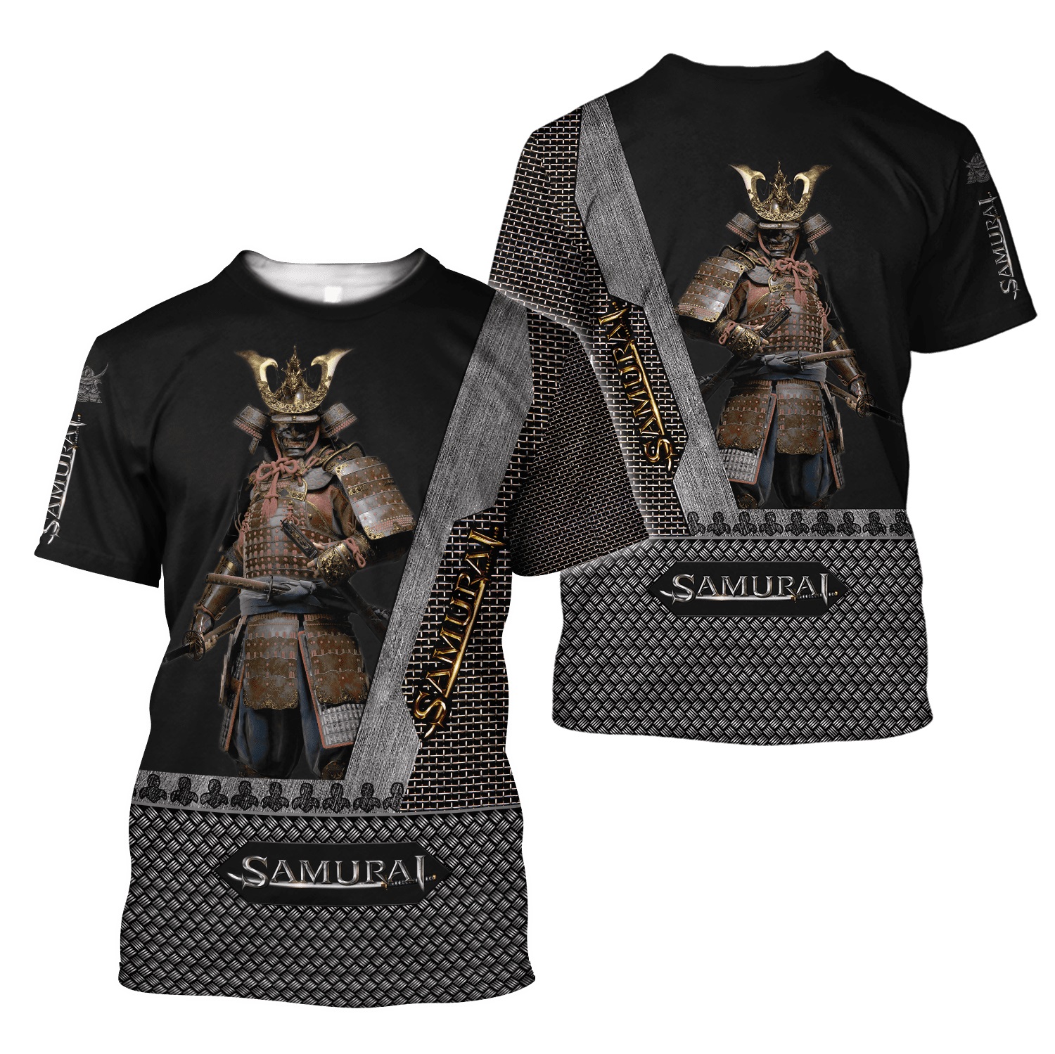 Samurai all over printed t shirt