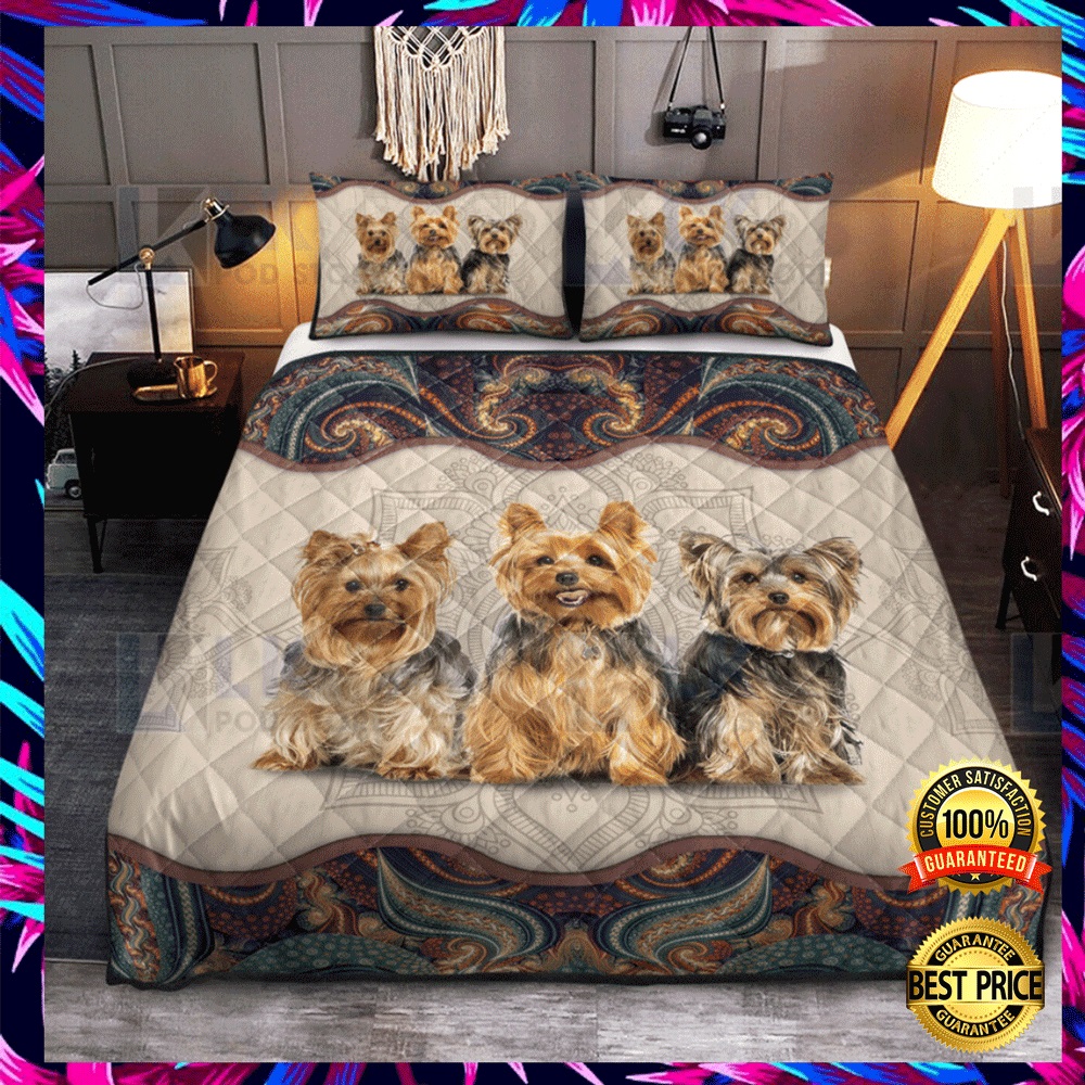 Yorkshire Terrier mandala bedding set