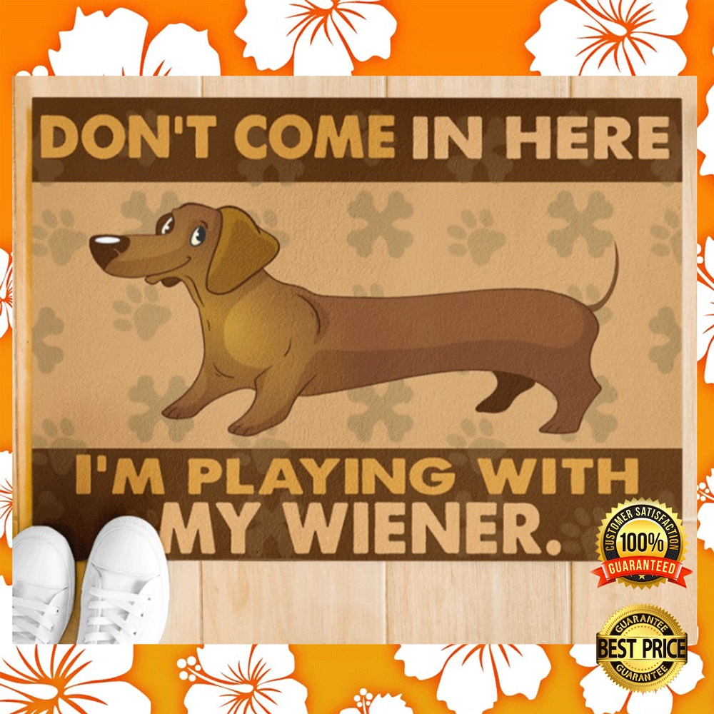 Dont come in here im playing with my wiener doormat2
