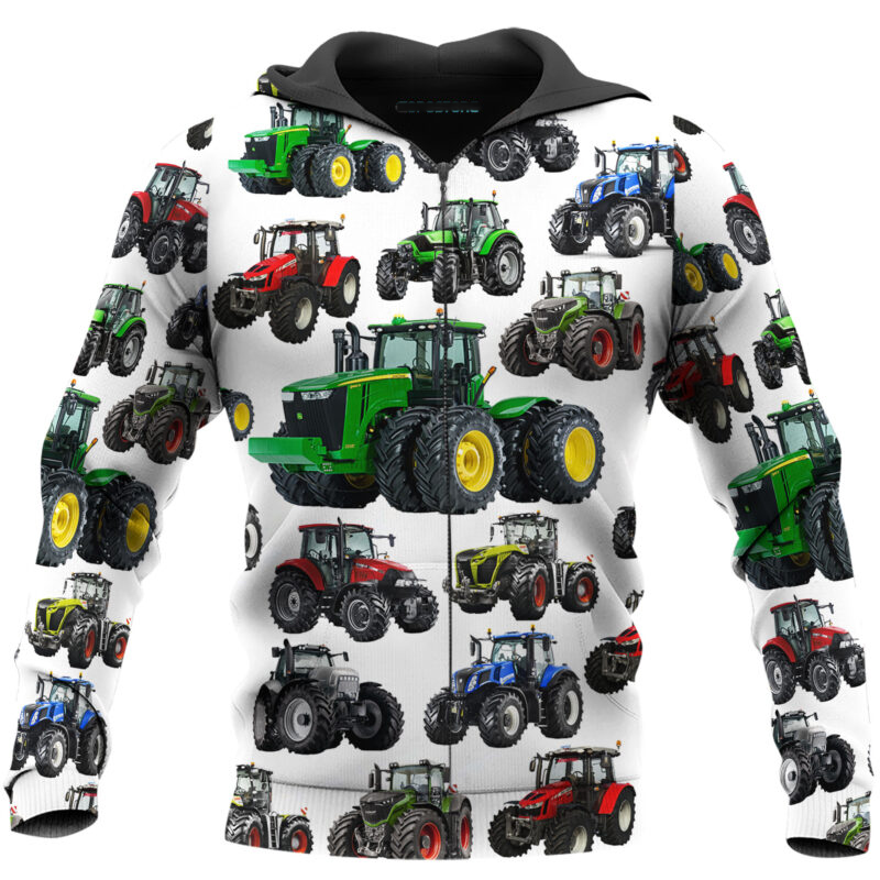 Im a farmer 3d all over printed zip hoodie