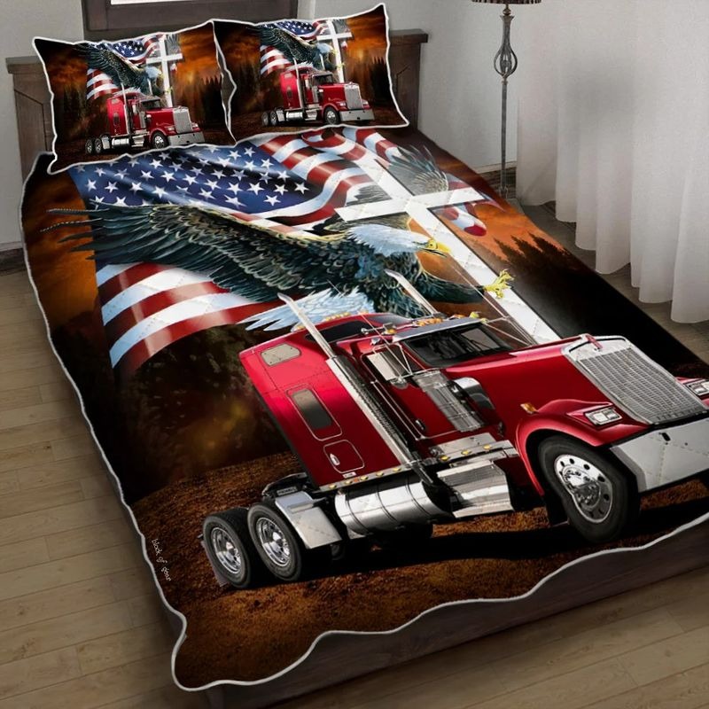 Jesus american eagle trucker bedding set 1