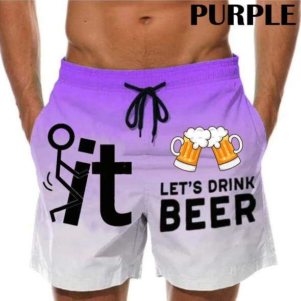 Lets Drink Beer Custom Trunks Short
