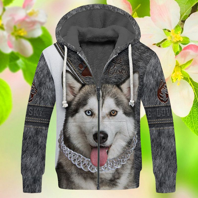 Love Husky 3d full print hoodie and shirts 5