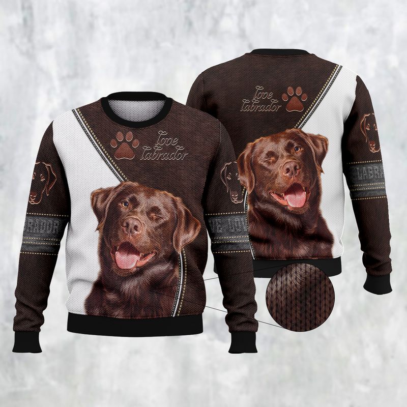 Love labrador black and white 3d full print hoodie and shirts 3