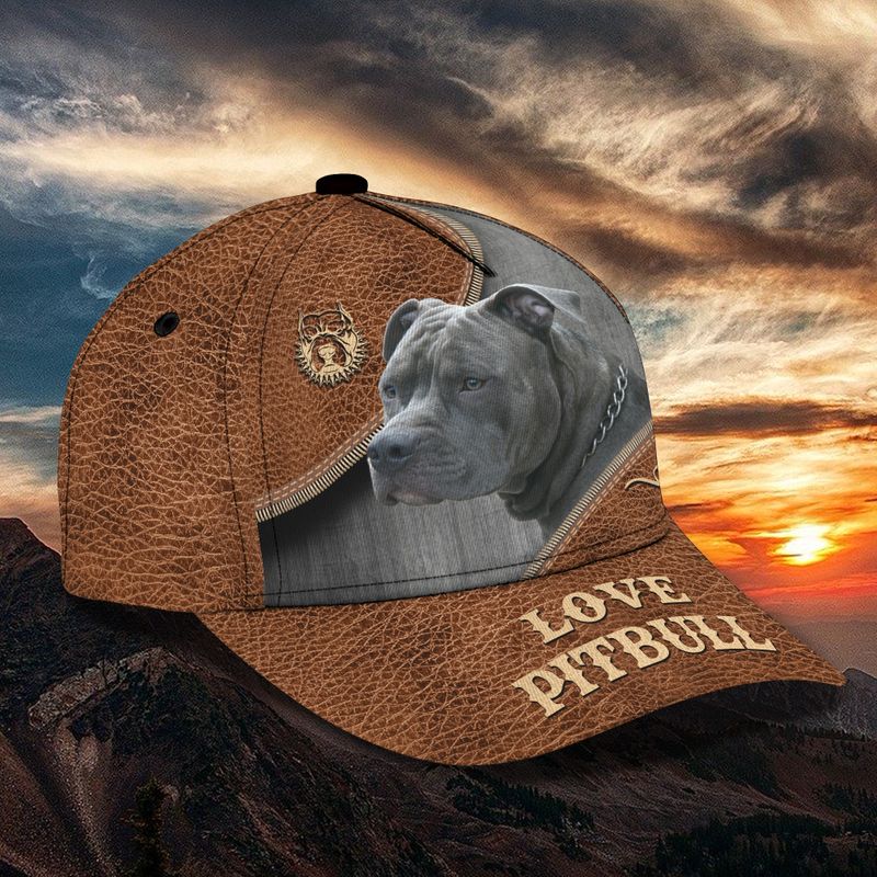 Love pitbull classic cap hat 1