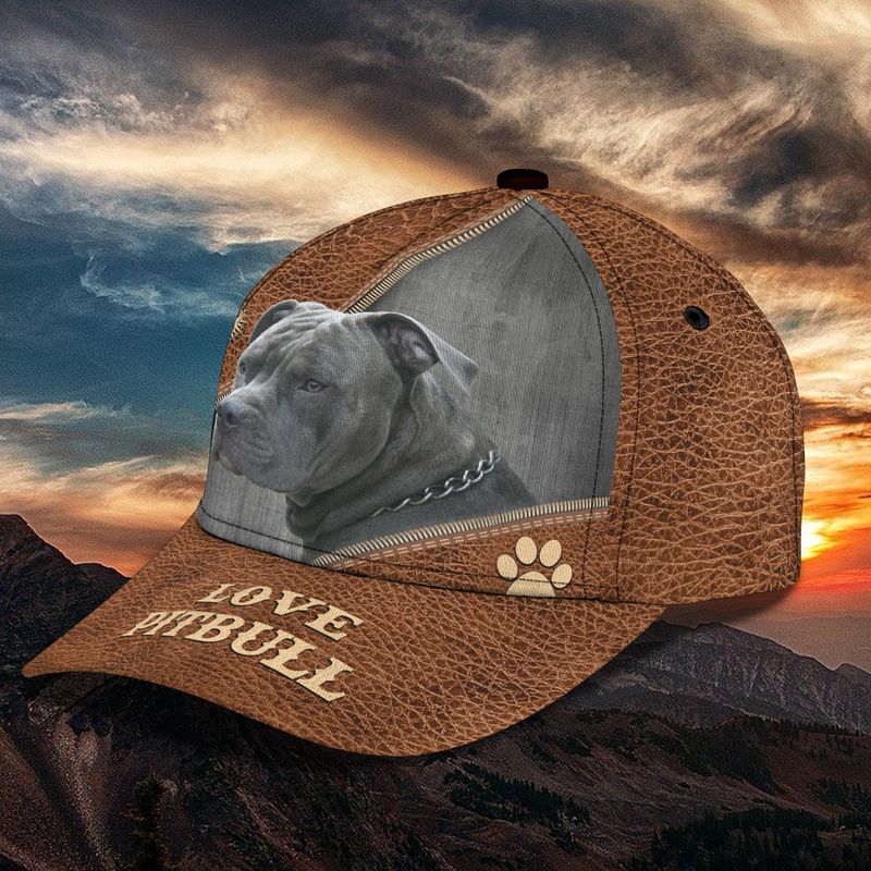 Love pitbull classic cap hat 2