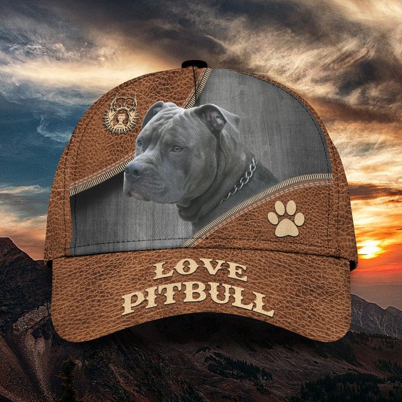 Love pitbull classic cap hat