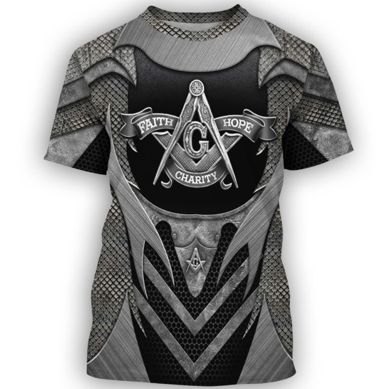 Personalized freemasonry armor 3d t shirt