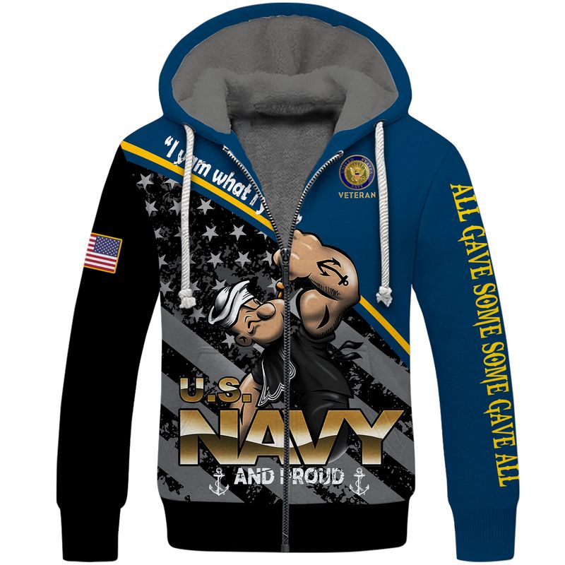 Popeye i yam what i yam US Navy Hawaiian shirt 6