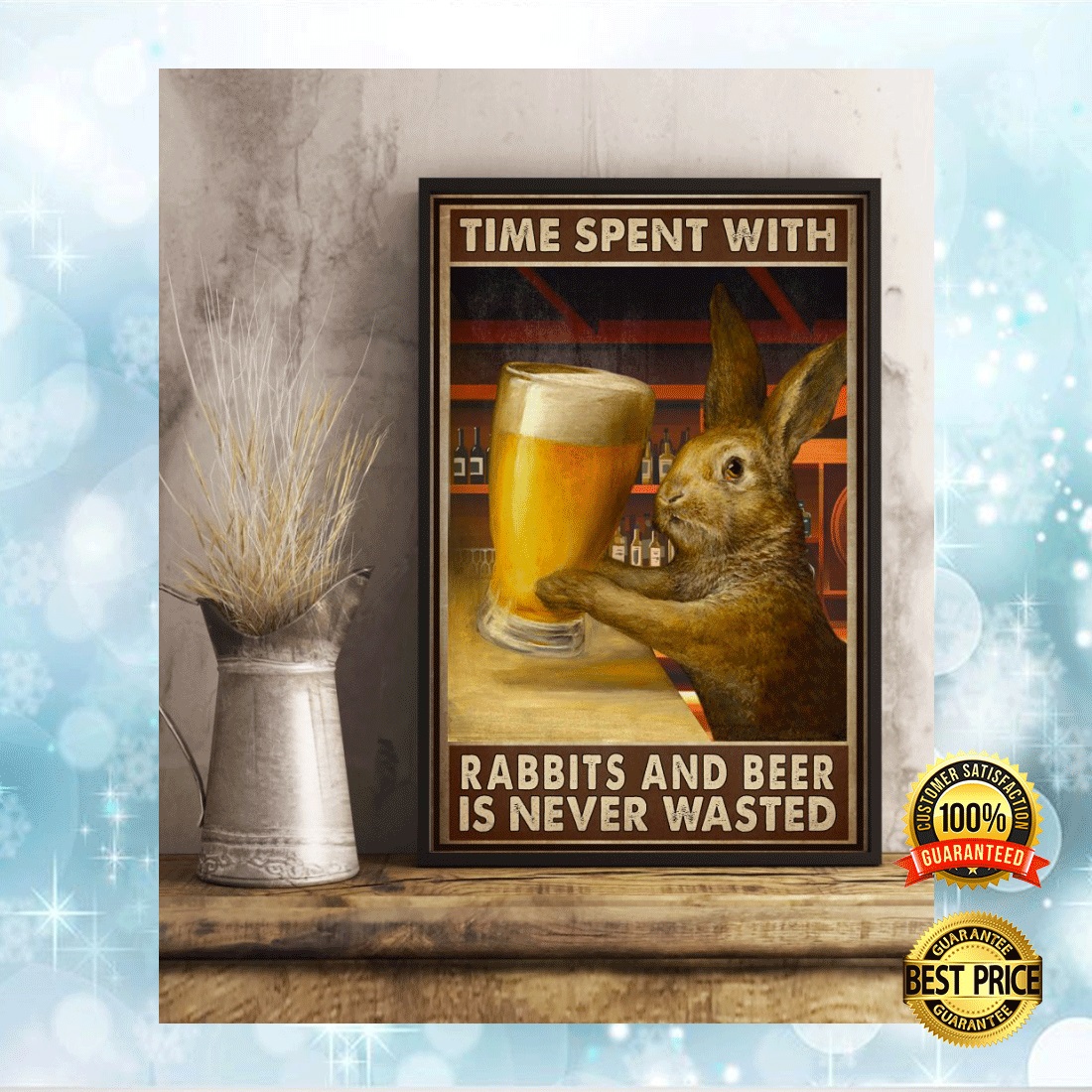 Time spent with rabbits and beer is never wasted poster 2