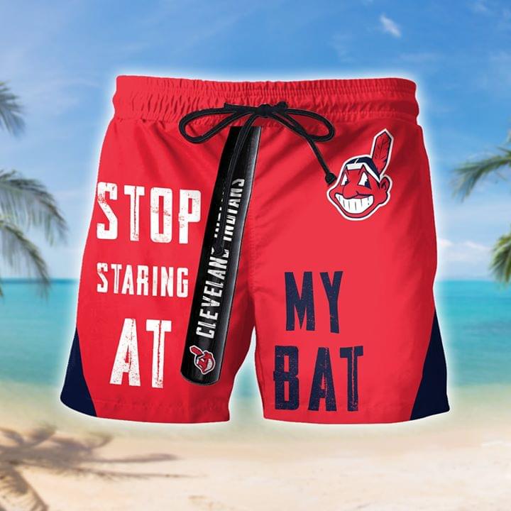 Cleveland stop staring at my bat beach short – LIMITED EDITION
