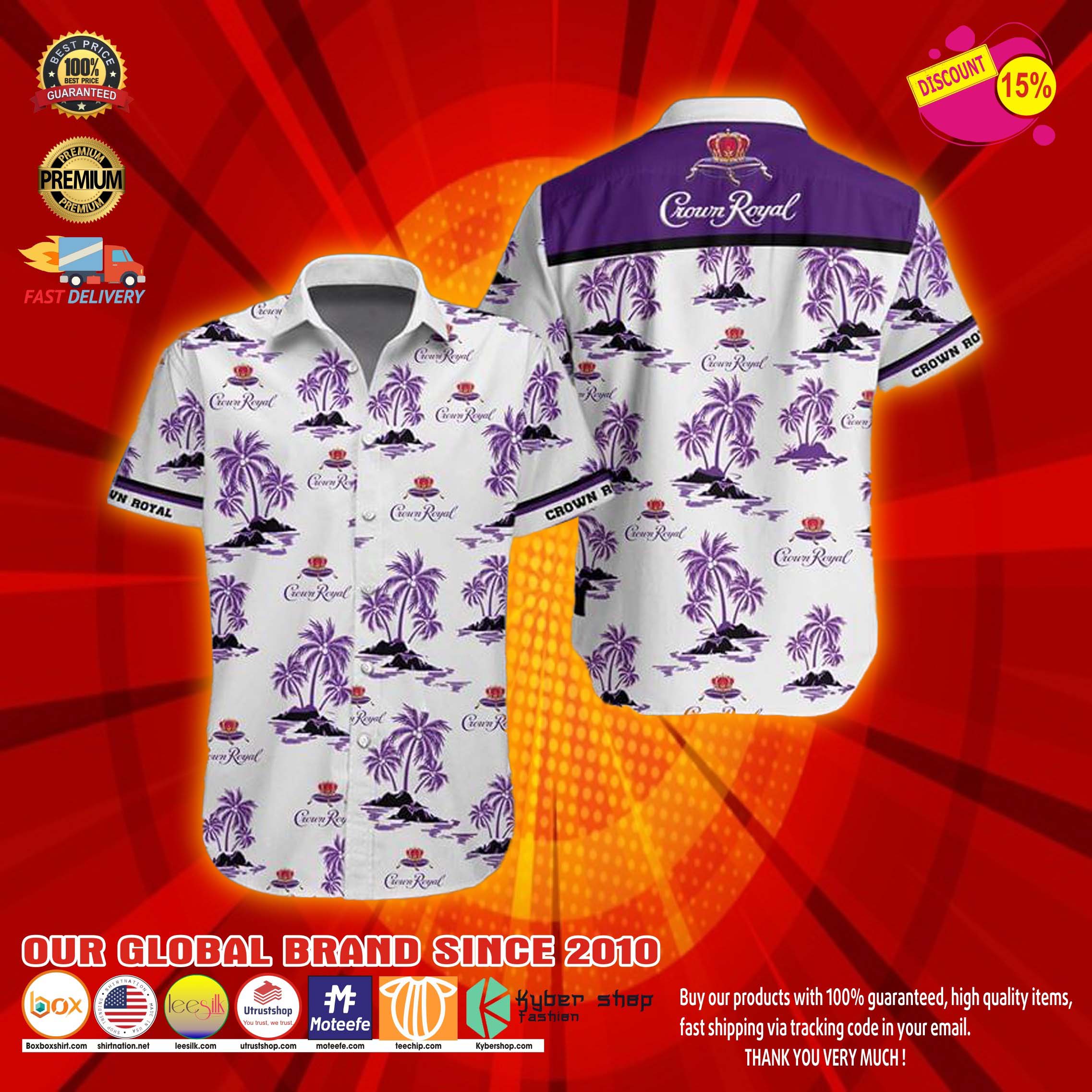 Crown royal hawaiian shirt 1