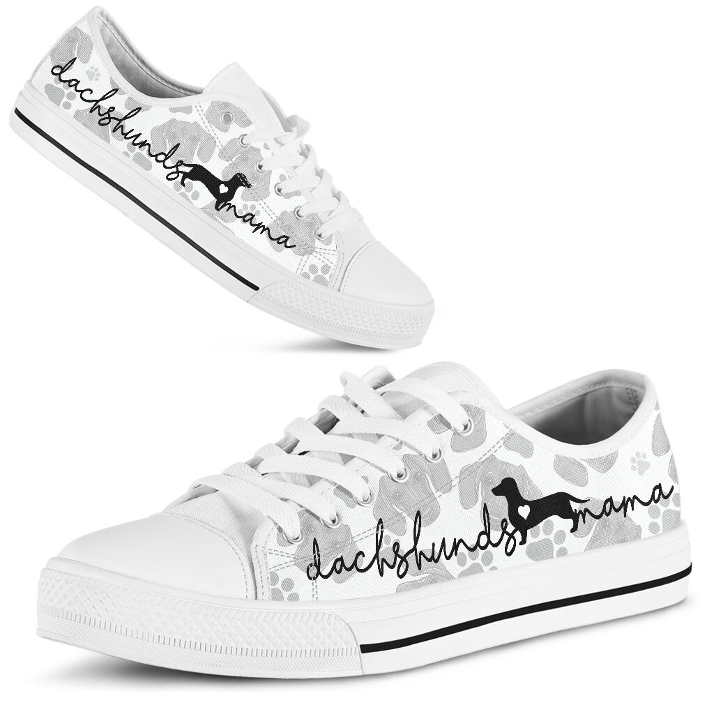 Dachshund lovers mama low top shoes sneaker