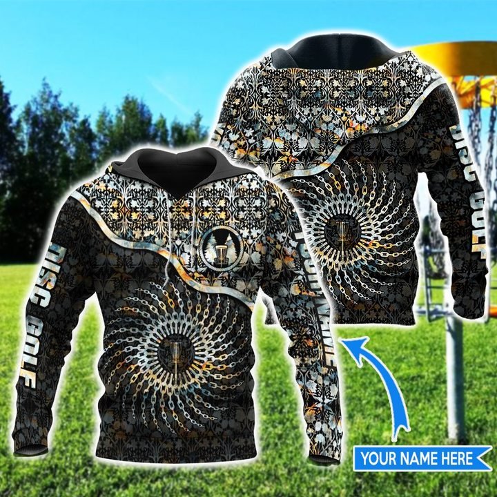 Disc golf chain personalized 3d hoodie