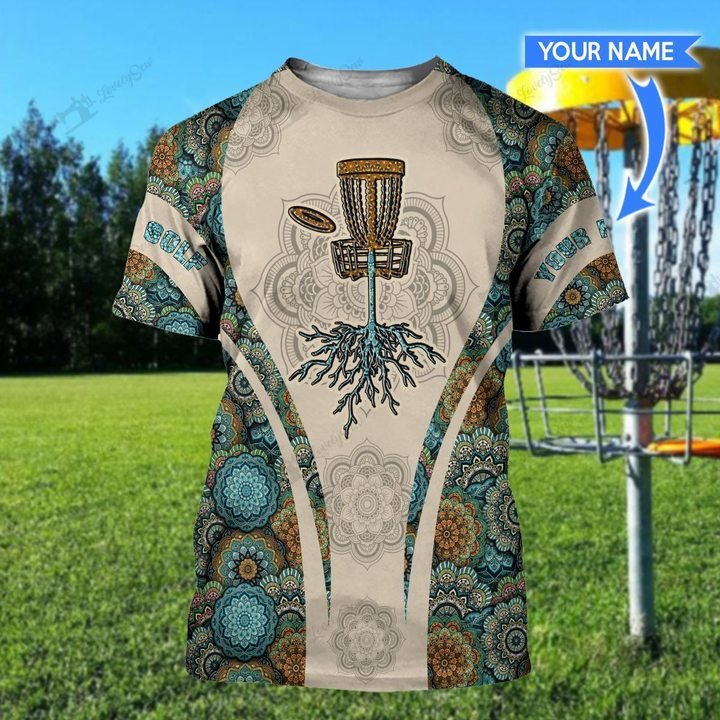 Disc golf mandala personalized 3d t shirt