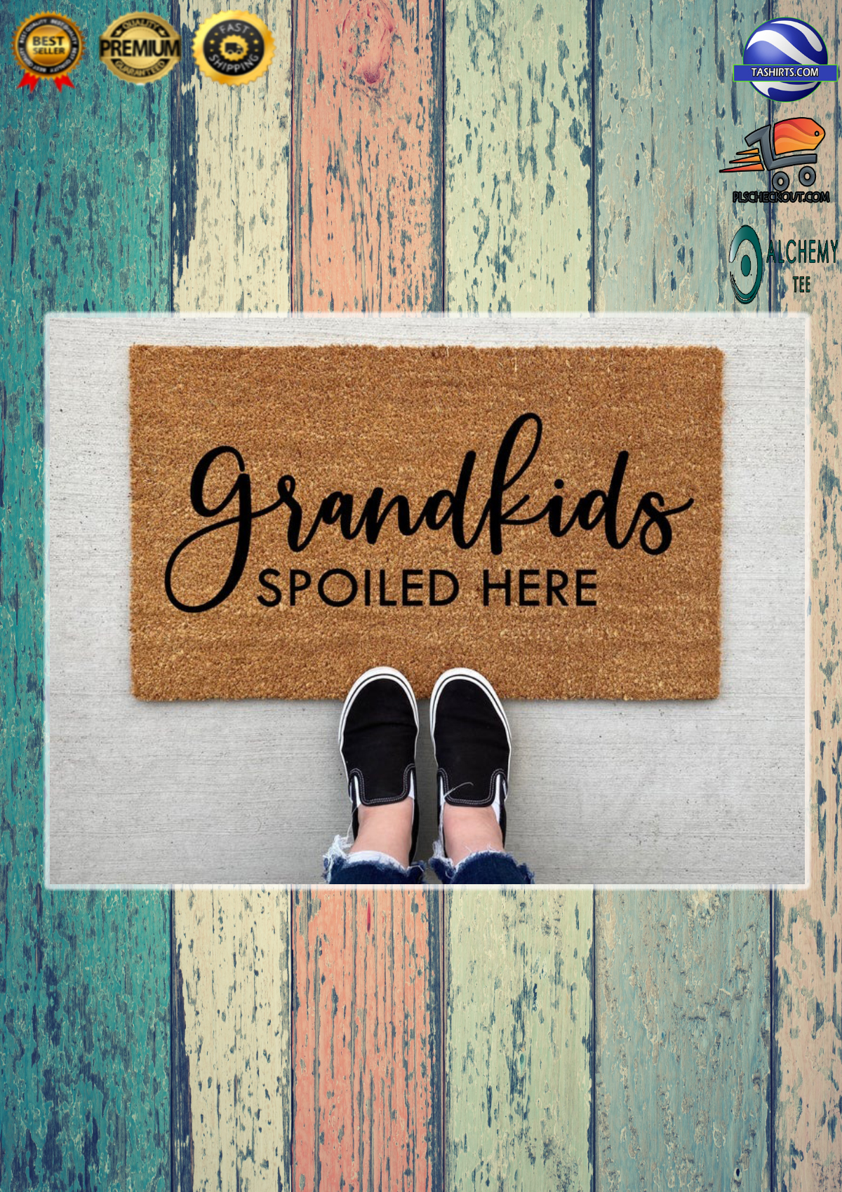 Grandkids spoiled here doormat 2
