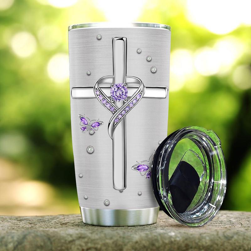 Jewelry butterfly faith tumbler Picture 2