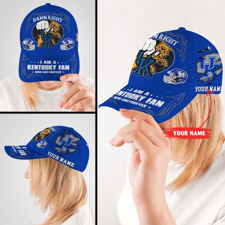 Kewi Damn right I am a Kentucky fan now and forever custom cap2