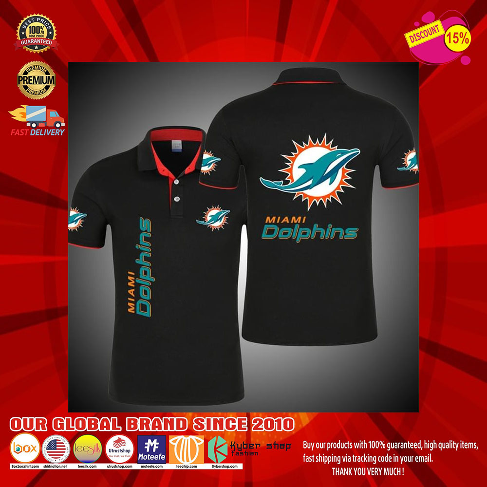 Miami Dolphins Logo 3d Polo Shirt7